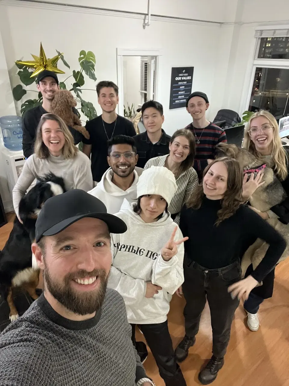 Group selfie in the Vireo office
